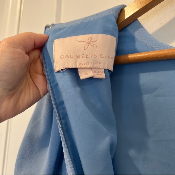 Gal Meets Glam Ellie Crepe Puff Sleeve Dress - Picture 9 of 11